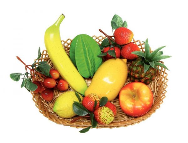 Gewa 830120 Fruit Shaker Basket - набор пластиковых шейкеров фрукты, 9 предметов, с корзинкой в магазине для музыкантов Рок-н-Ролл