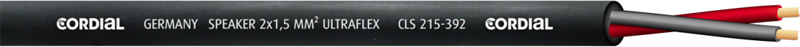 Cordial CLS 215-392 - акустический кабель 2x1,5 мм2, 7,0 мм, черный в магазине для музыкантов Рок-н-Ролл