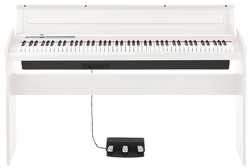 Korg LP-180-WH - цифровое пианино, 88 клавиш, тройная педаль, стойка и адаптор питания в комплекте в магазине для музыкантов Рок-н-Ролл