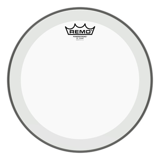 Remo P4-0312-BP 12" Powerstroke 4 Clear - двуслойный прозрачный пластик  в магазине для музыкантов Рок-н-Ролл