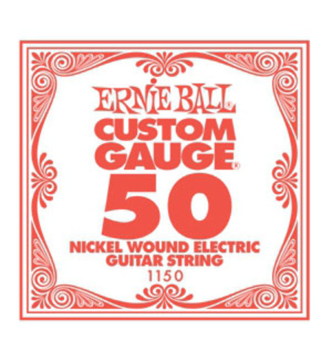 Ernie Ball 1150 - струна для электро и акустических гитар. Сталь, калибр .050 в магазине для музыкантов Рок-н-Ролл