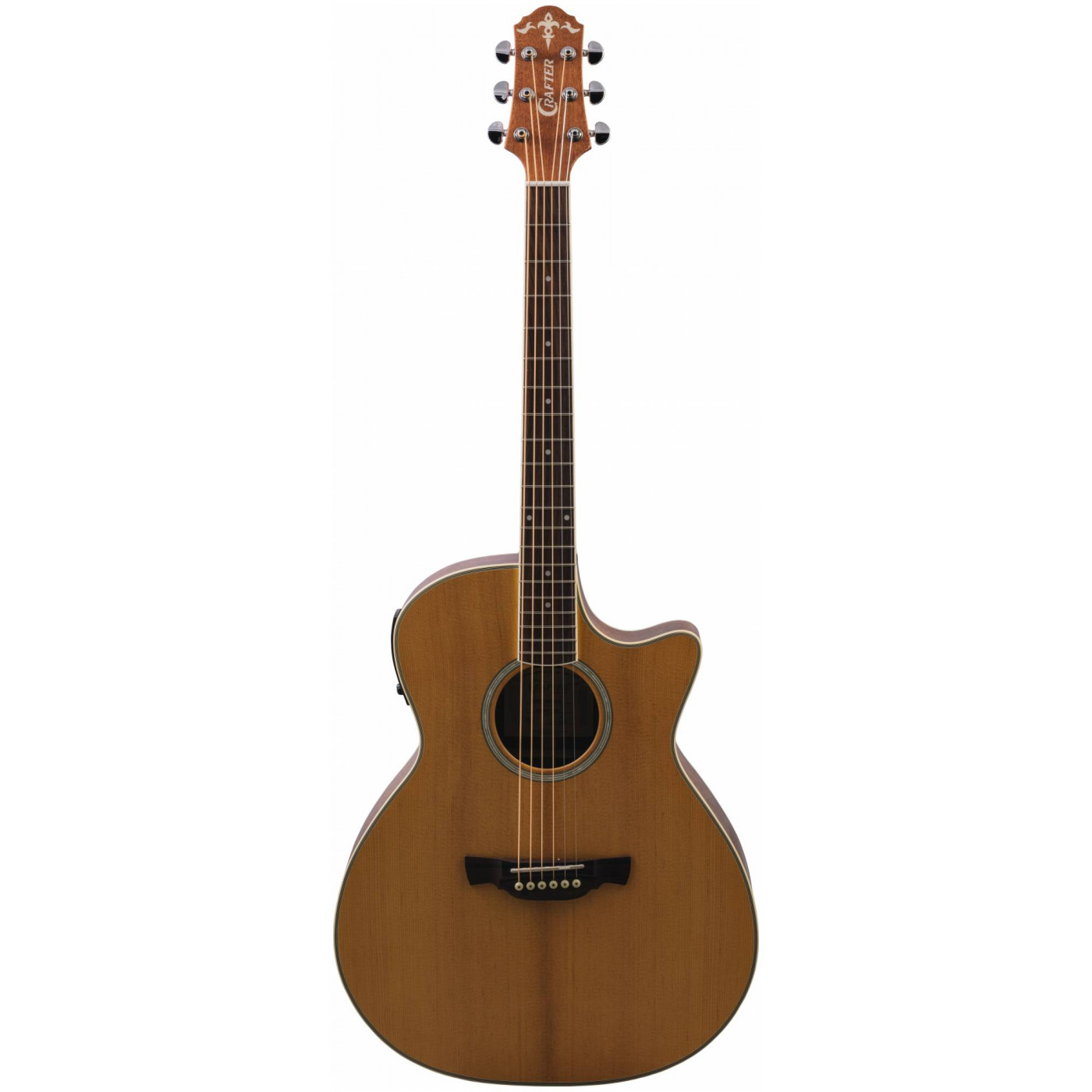 CRAFTER GAE-7/NC VVS + Чехол - электроакустич/ гитара Гранд Аудиториум в магазине для музыкантов Рок-н-Ролл