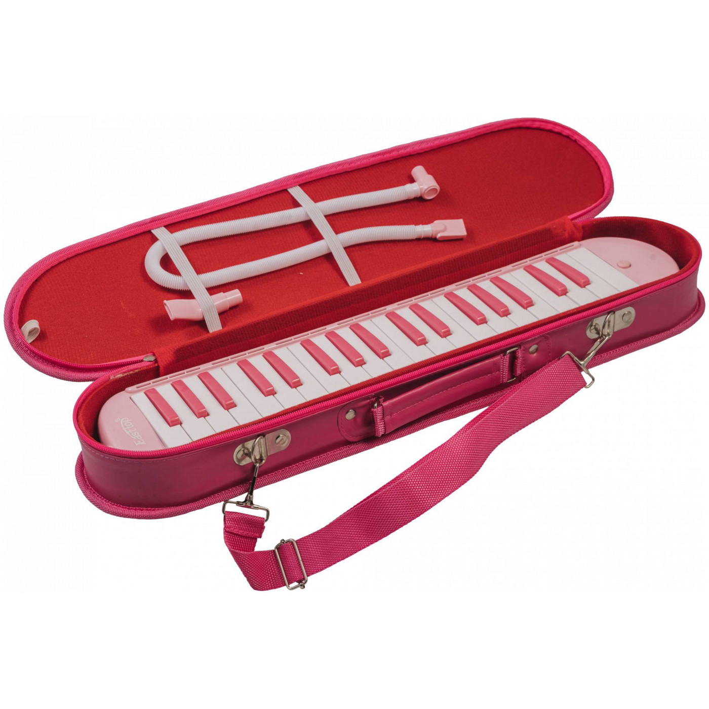 EASTTOP BM-37SL PINK - мелодика духовая клавишная 37 клавиш, цвет розовый, мягкий чехол в магазине для музыкантов Рок-н-Ролл