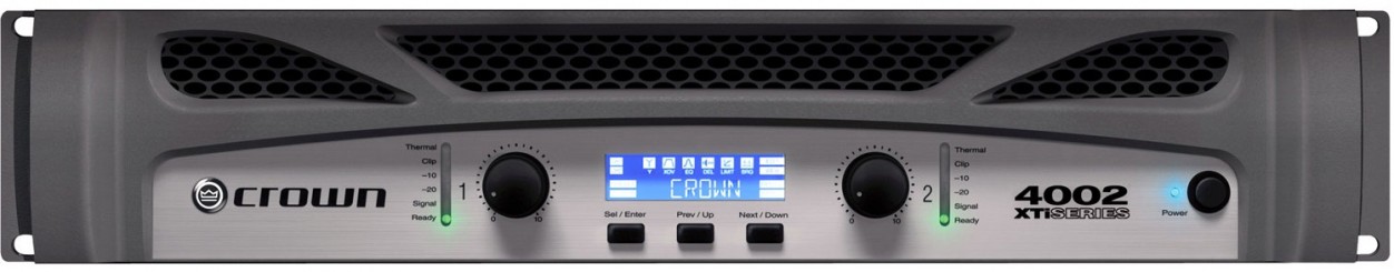 Crown XTi4002 - усилитель с DSP:2x1600W/2-ohm, 2x1200W/4-ohm,2x650W/8-ohm.Мост:3200W/4-ohm,2400W/8-o в магазине для музыкантов Рок-н-Ролл