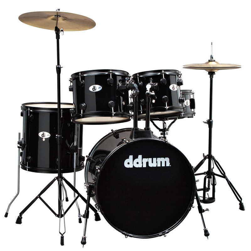 Ddrum D120B MB - удар. установка (2 кор): 5 бараб., 2 тарелки, стойки, педаль, палочки, цвет-черный в магазине для музыкантов Рок-н-Ролл