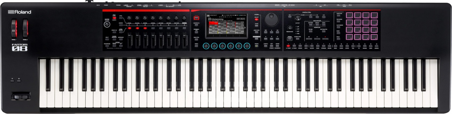 Roland FANTOM-08 - Синтезатор/рабочая станция с 88-клавишной взвешенной клавиатурой (PHA-4 Standard) в магазине для музыкантов Рок-н-Ролл