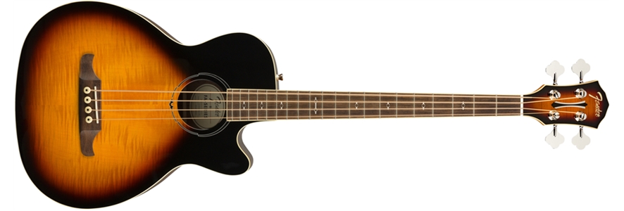 Fender FA-450CE Bass 3T Snbrst LR - 4-струнная электроакустическая бас-гитара, цвет санберст в магазине для музыкантов Рок-н-Ролл