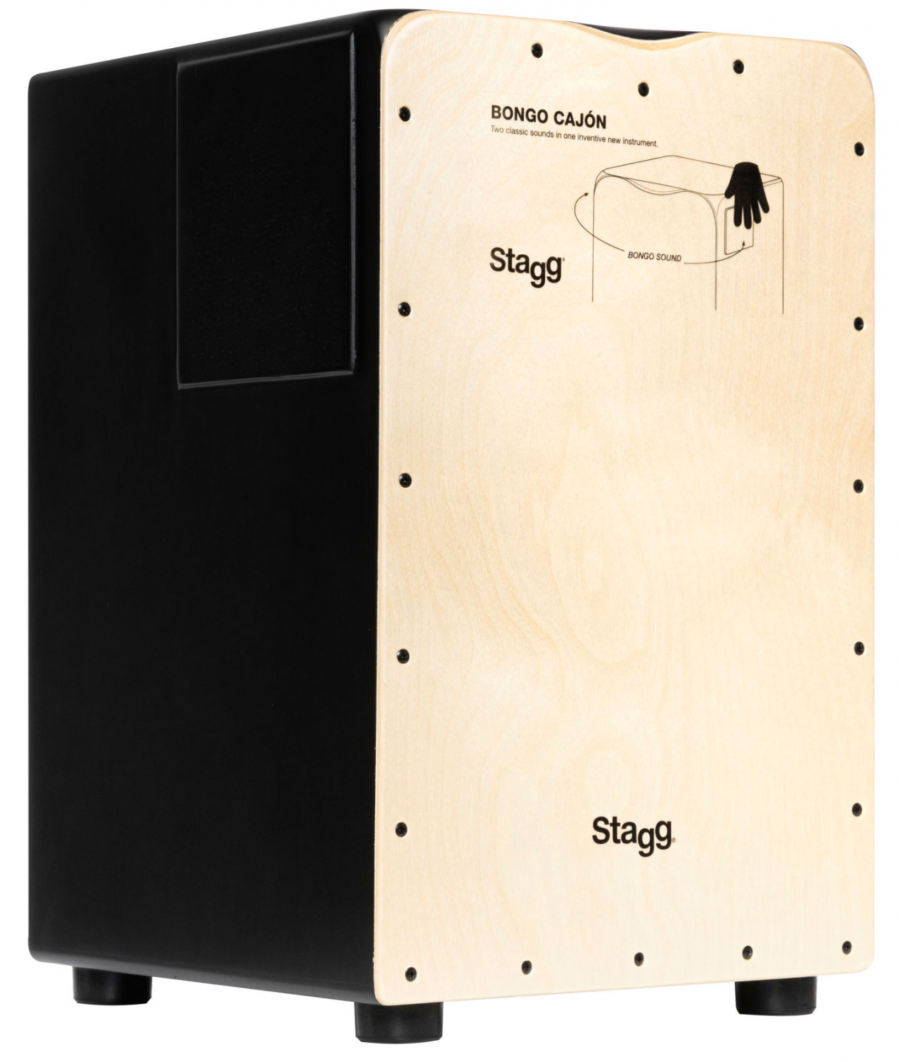 STAGG CAJ-BONGO-N - 2-в-1 Кахон Бонго. Корпус: 7-слойная фанера из березы, 9 мм в магазине для музыкантов Рок-н-Ролл