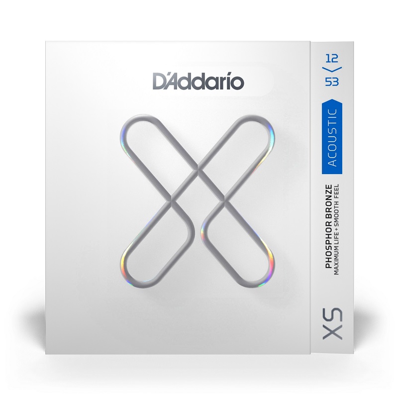 D'Addario XSAPB1253 XS Phosphor Bronze, 12-53, Light - cтруны для акустической гитары в магазине для музыкантов Рок-н-Ролл