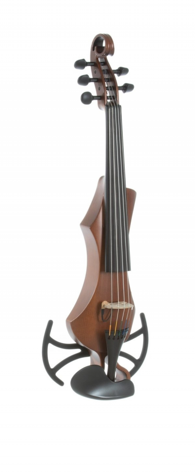 GEWA GS4003025UA E-Violin Novita 3.0 (Gold-Brown) - Электроскрипка 5 струн с адаптером в магазине для музыкантов Рок-н-Ролл
