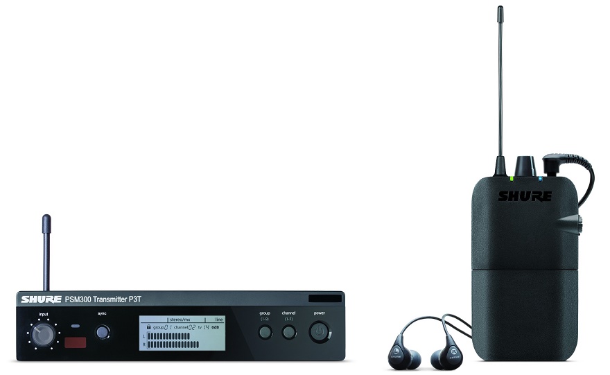 SHURE P3TER112GR K3E - беспроводная система персонального мониторинга PSM300 с наушниками SE112 в магазине для музыкантов Рок-н-Ролл