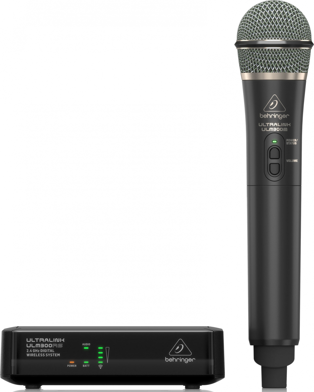 Behringer ULM300MIC радиосистема 2,4 ГГц, одиночная с ручным передатчиком и стационарным приёмником, в магазине для музыкантов Рок-н-Ролл
