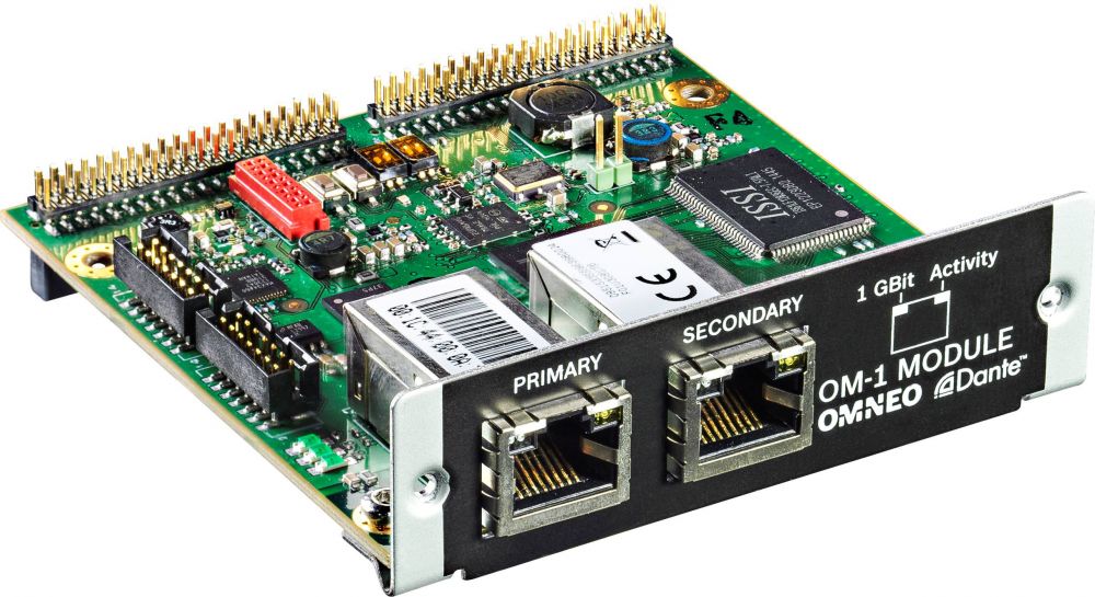 Dynacord OM-1 Dante / Omneo сетевой интерфейс для матрицы P64, 32 х 32 каналов ввода-вывода. 1 Gbit. в магазине для музыкантов Рок-н-Ролл