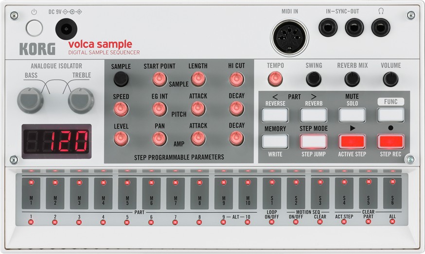 Korg Volca Sample - Грувбокс-семплер в магазине для музыкантов Рок-н-Ролл