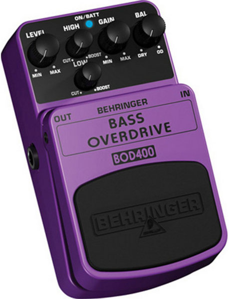 Behringer BOD400 - педаль эффектов (овердрайв) с ламповым звучанием для бас-гитар в магазине для музыкантов Рок-н-Ролл