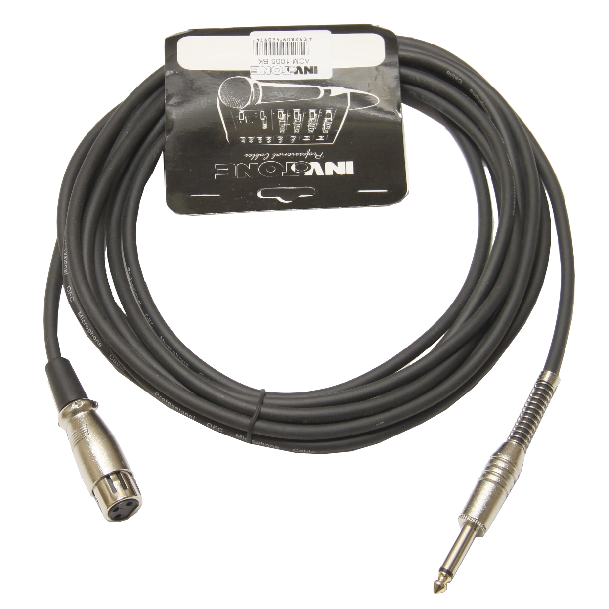 Invotone ACM1005BK - Микрофонный кабель, длина 5 м в магазине для музыкантов Рок-н-Ролл