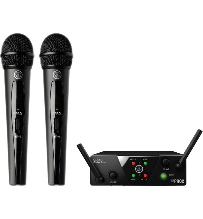 AKG WMS40 Mini2 Vocal Set BD US25AC - Двойная ручная вокальная радиосистема в магазине для музыкантов Рок-н-Ролл