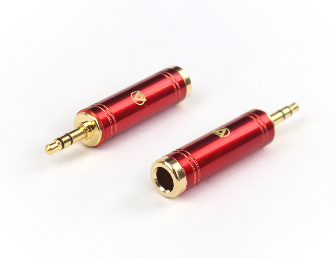 AuraSonics J63J35 - переходник  Jack TRS 6.3мм female -> Jack TRS 3.5мм male, позолоченные контакты в магазине для музыкантов Рок-н-Ролл