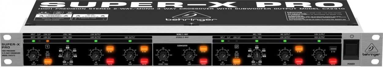 Behringer CX2310 V2 - 2-полосный стерео/3-полосный моно кроссовер в магазине для музыкантов Рок-н-Ролл