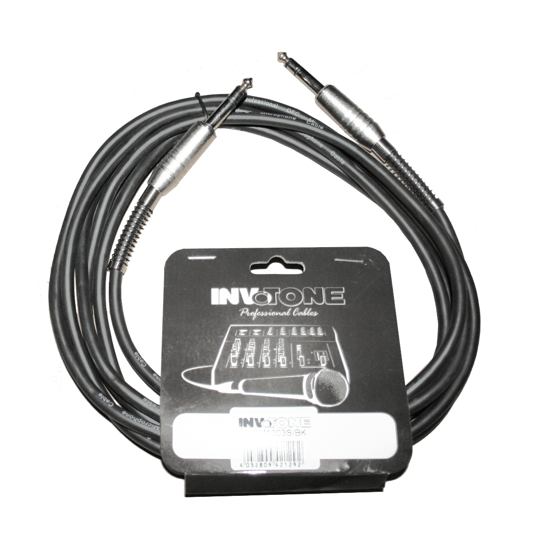 Invotone ACM1205S BK - Аудио кабель, stereo jack 6,3 <-> stereo jack 6,3, длина 5 м в магазине для музыкантов Рок-н-Ролл