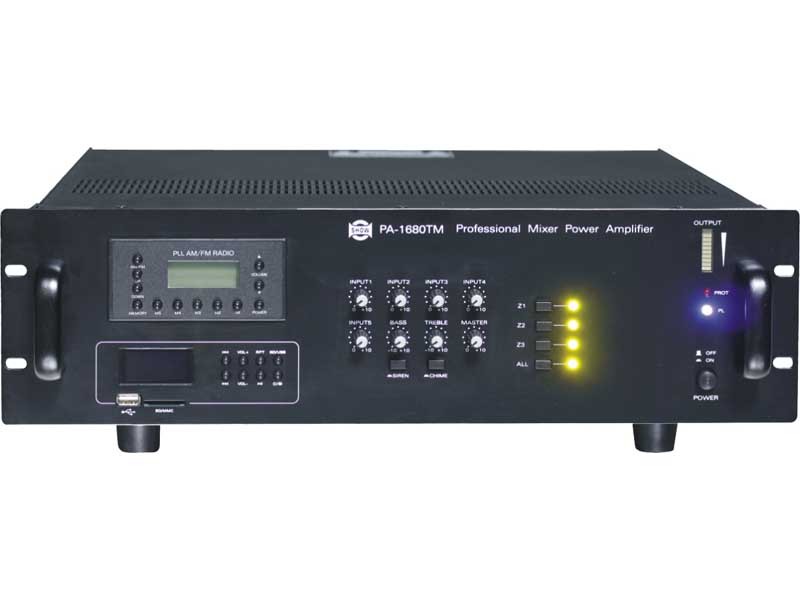 Show PA1680TM - Трансляц.система  680 Вт,25/70/100V, MP3, AM\FM,3 зоны в магазине для музыкантов Рок-н-Ролл
