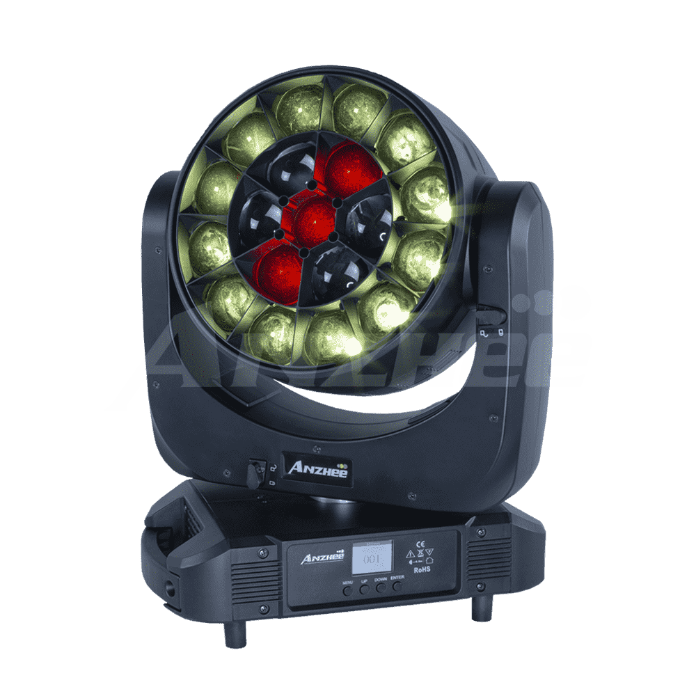 Anzhee H19x40Z-WASH MKII - Cветодиодный вращающийся прожектор (WASH BEAM / 19 светодиодов по 40 Вт.  в магазине для музыкантов Рок-н-Ролл