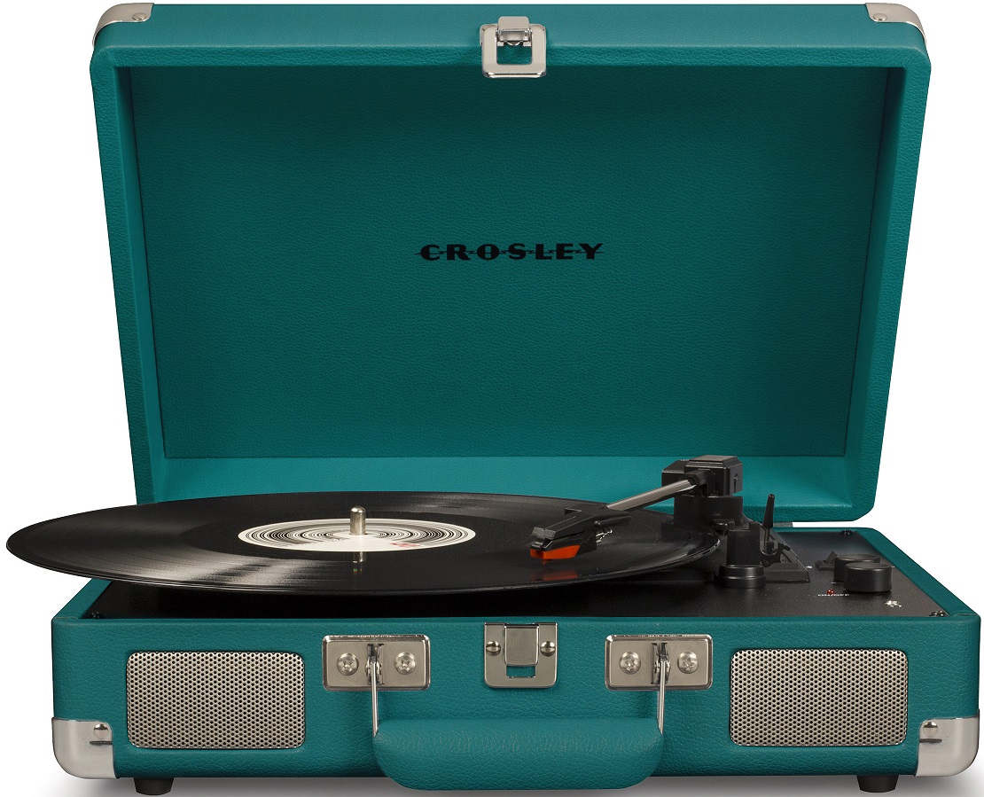 CROSLEY CRUISER DELUXE Teal - Виниловый проигрыватель c Bluetooth в магазине для музыкантов Рок-н-Ролл