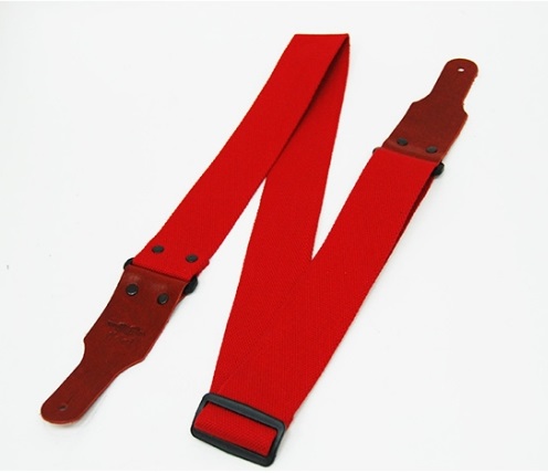 Fidel FL0024C Cotton - Ремень для гитары, хлопок, красный в магазине для музыкантов Рок-н-Ролл