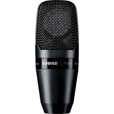 Shure PGA27 - Кардиоидный конденсаторный микрофон c большой диафрагмой, аттенюатор -20дБ, крепление в магазине для музыкантов Рок-н-Ролл