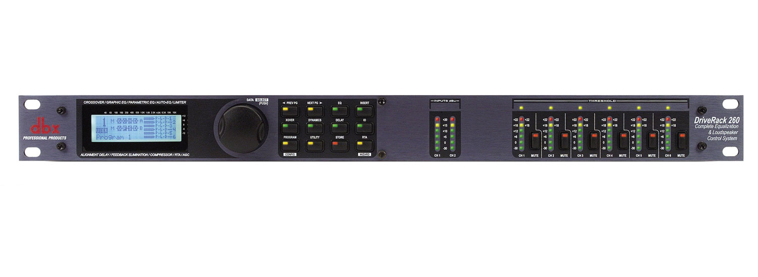 DBX DriveRack 260 - системный контроллер 2 входа/ 6 выходов в магазине для музыкантов Рок-н-Ролл
