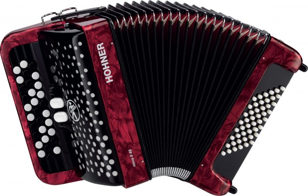 Hohner Nova II 48 (A4253/A1553) red - детский кнопочный аккордеон 1/2 в магазине для музыкантов Рок-н-Ролл