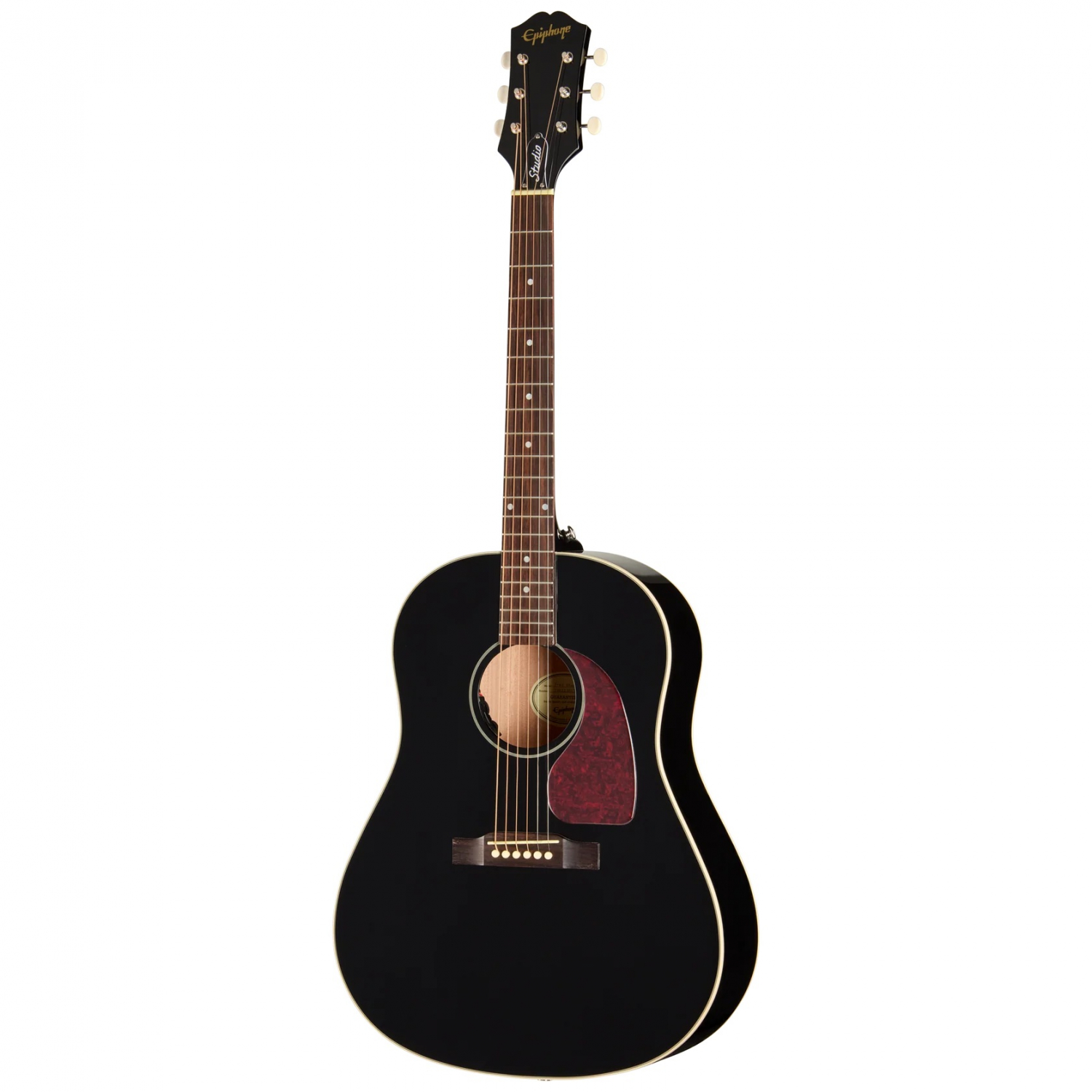 Epiphone J-45 EC Studio Black - Электроакустическая гитара. Верхняя дека - массив ели в магазине для музыкантов Рок-н-Ролл