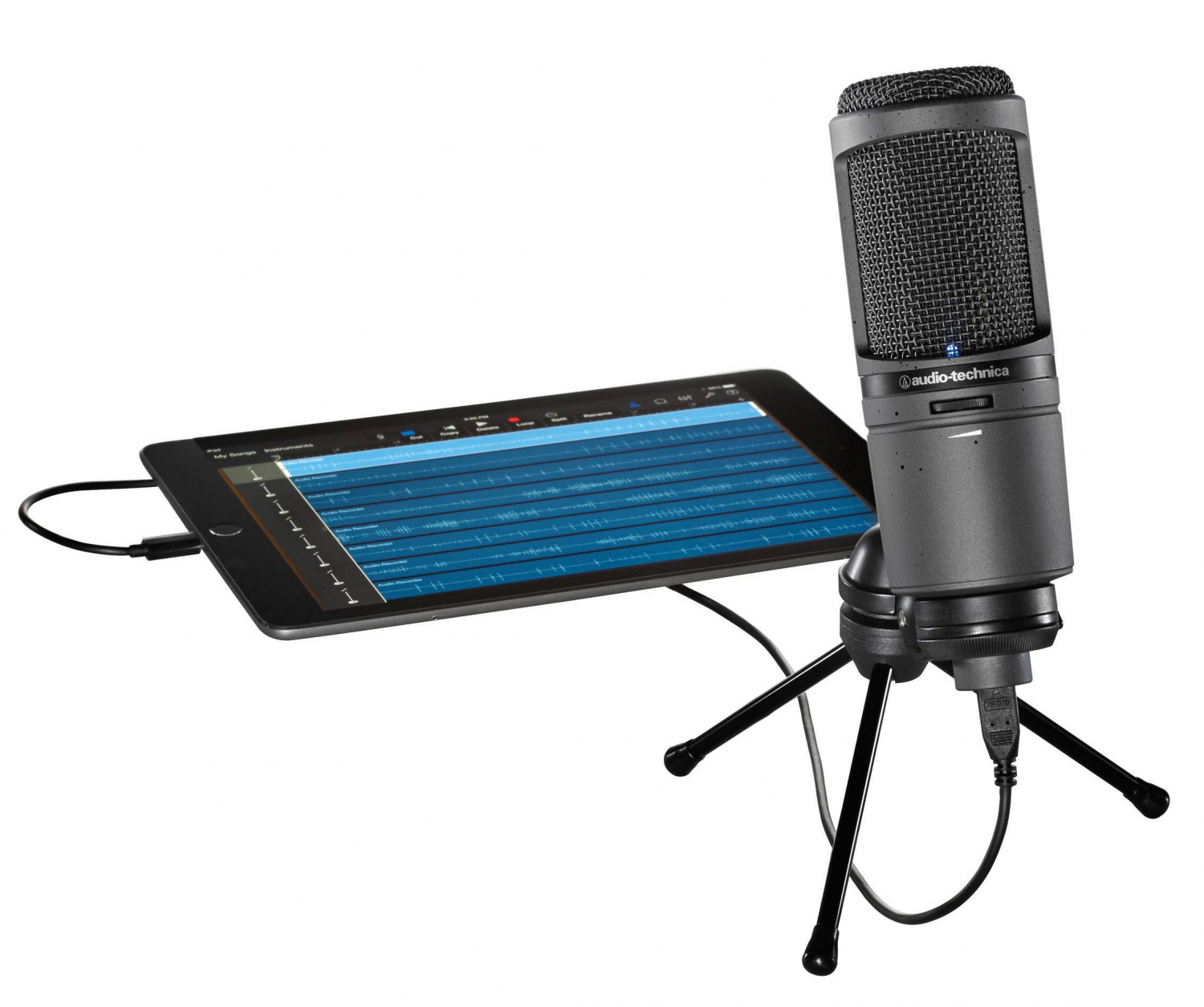 Audio-Technica AT2020USBi -  Кардиоидный конденсаторный USB микрофон, совместимый с iOS в магазине для музыкантов Рок-н-Ролл