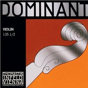 Thomastik 135-1/2 Dominant - Комплект струн для скрипки размером 1/2, среднее натяжение в магазине для музыкантов Рок-н-Ролл