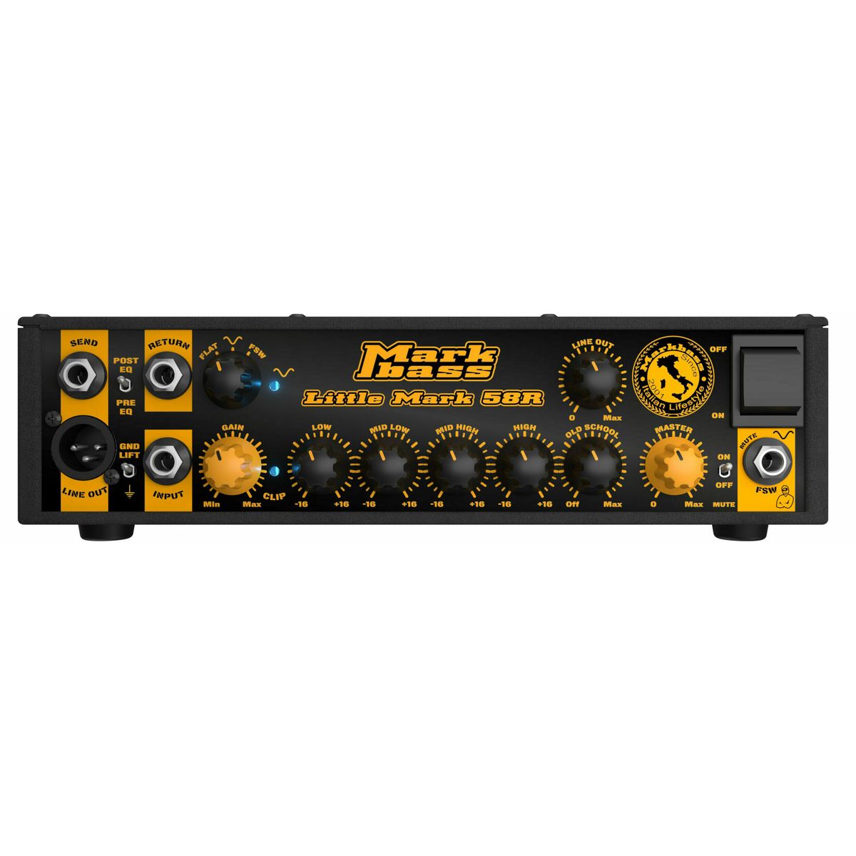 Markbass Little Mark 58R - басовый усилитель "голова" 500 Вт@4Ом / 300@8Ом в магазине для музыкантов Рок-н-Ролл