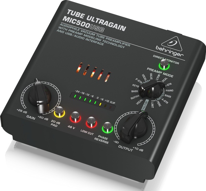 Behringer MIC500USB - микрофонный/инструментальный предусилитель в магазине для музыкантов Рок-н-Ролл
