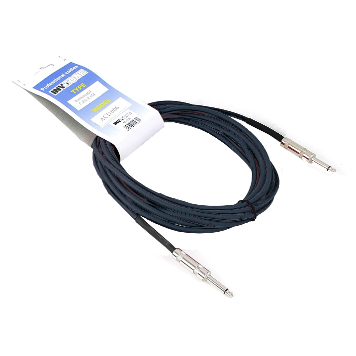 Invotone ACI1006BK - Инструментальный кабель, mono jack 6,3 <-> mono jack 6,3, длина 6 м в магазине для музыкантов Рок-н-Ролл