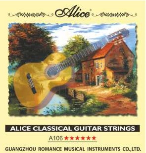Alice AC106-H - Струны для классической гитары, чистый нейлон - посеребренная медь, сильное натяжени в магазине для музыкантов Рок-н-Ролл