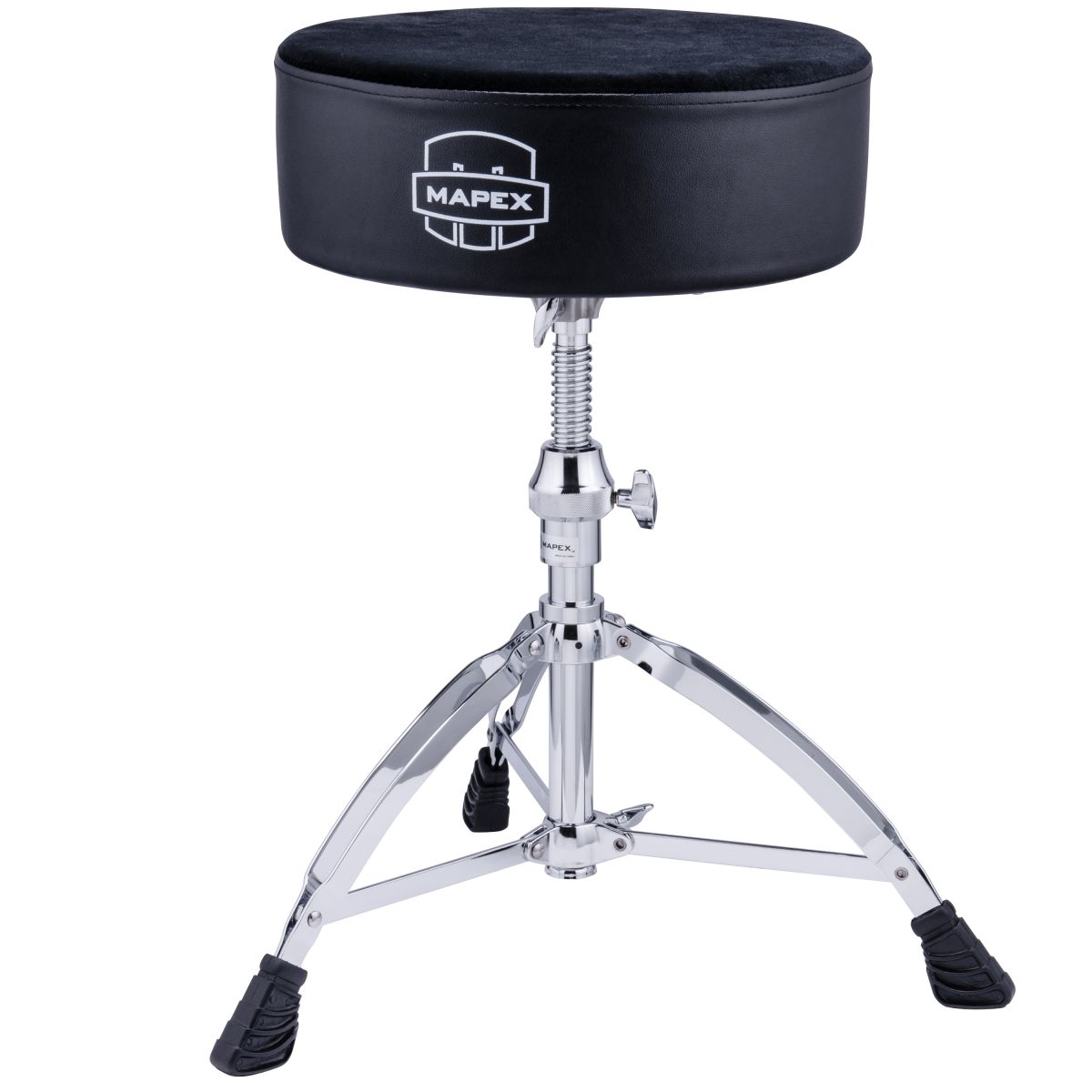 Mapex T680 - Стул с круглым сиденьем 14” x 4”, тканевое покрытие, ось с резьбой, двойные ножки в магазине для музыкантов Рок-н-Ролл