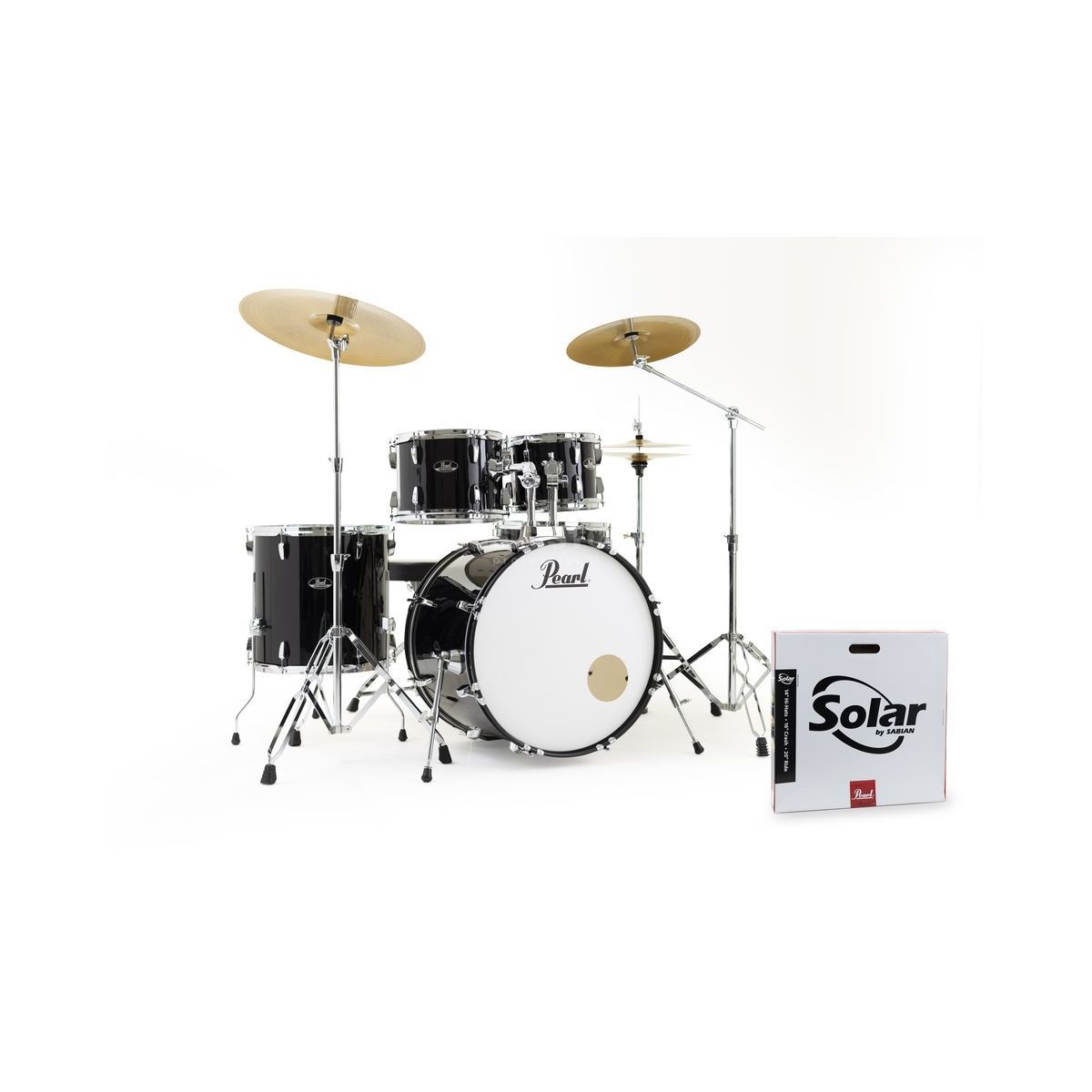 Pearl RS525SBC/ C31 - ударная установка из 5-ти барабанов, цвет Jet Black в магазине для музыкантов Рок-н-Ролл