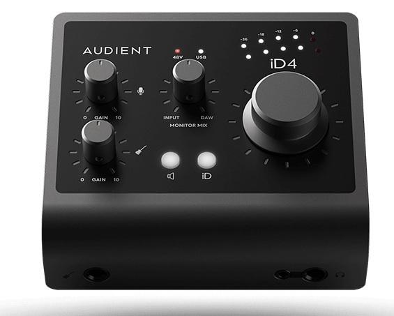AUDIENT iD4 MKII - Внешний аудиоинтерфейс 2х2, USB 3.0, 24бит/96 кГц в магазине для музыкантов Рок-н-Ролл