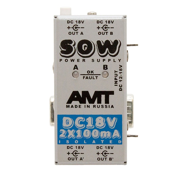 AMT PSDC18-2 SOW PS-2 - Модуль питания DC-18V 2x100mA в магазине для музыкантов Рок-н-Ролл