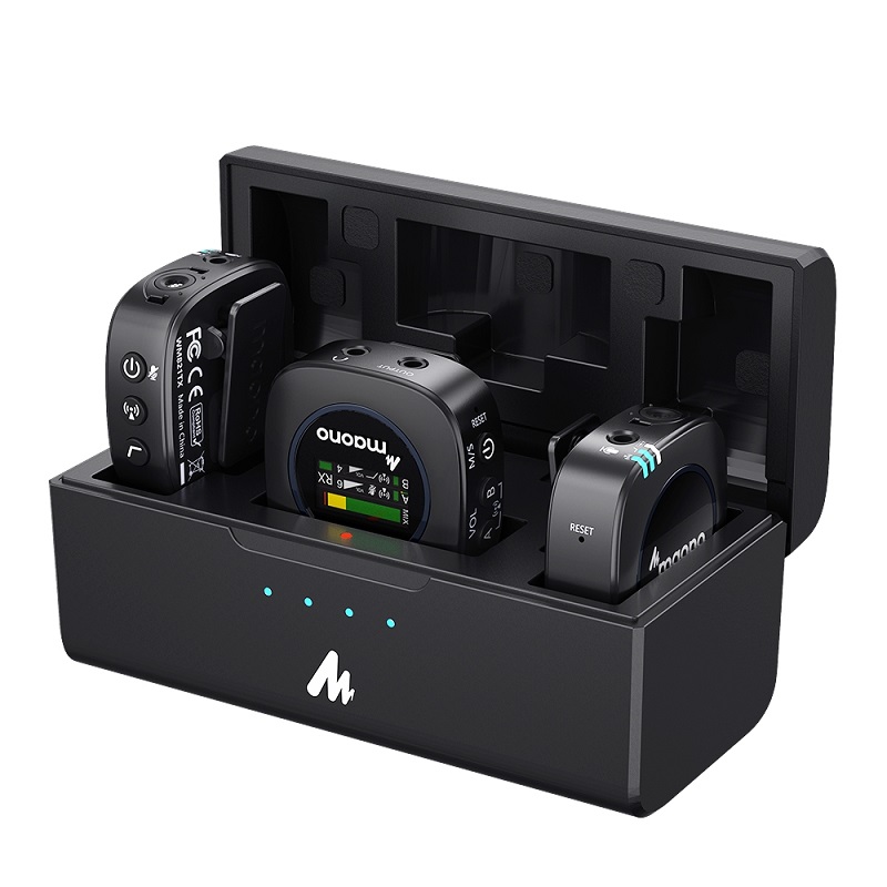 Maono AU-WM821 - ультракомпактная двухканальная накамерная беcпроводная система, 2 передатчика в магазине для музыкантов Рок-н-Ролл