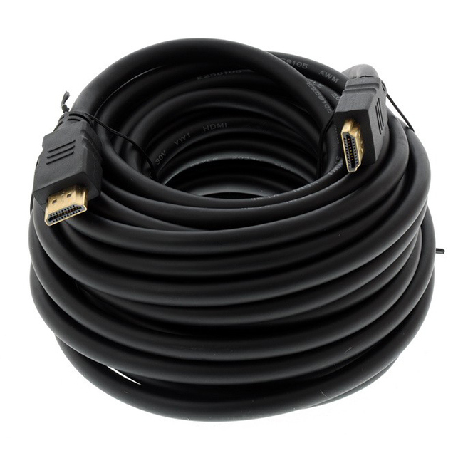 Dr.HD - HDMI кабель, 12.5 м, Высококачественный HDMI-HDMI кабель для соединения HD-компонентов в магазине для музыкантов Рок-н-Ролл