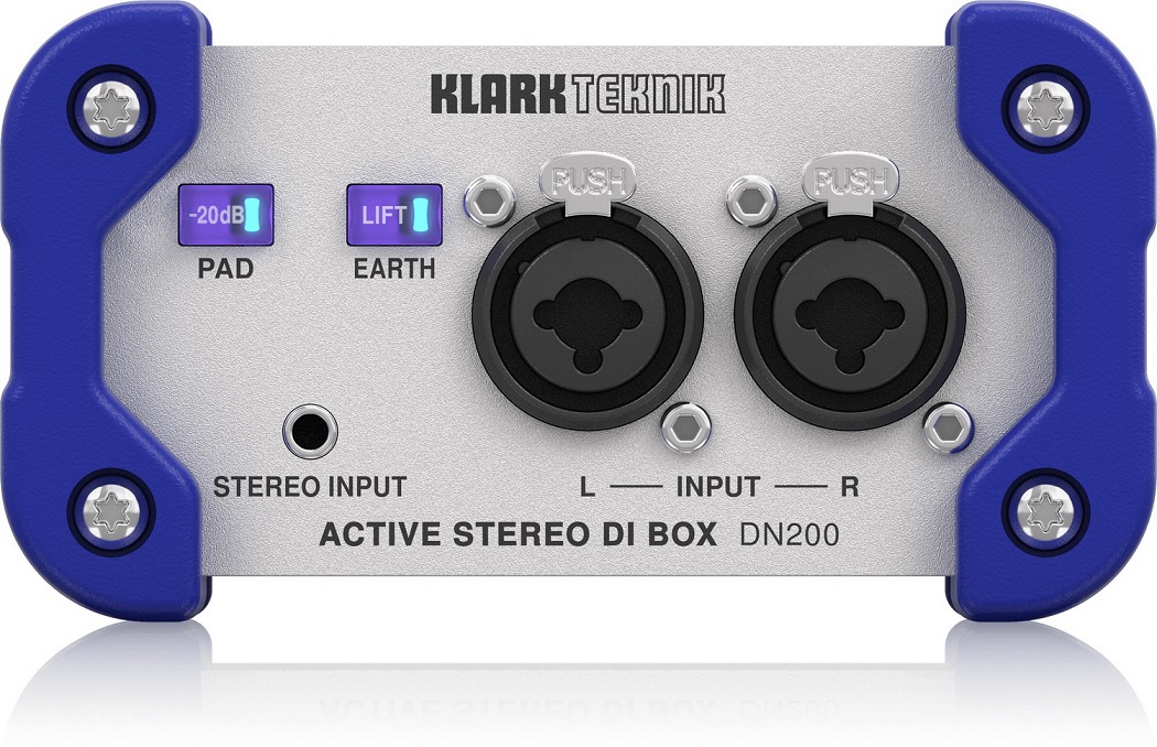 KLARK TEKNIK DN100 V2 одноканальный активный Di-box с трансформаторной развязкой, параллельные входы в магазине для музыкантов Рок-н-Ролл