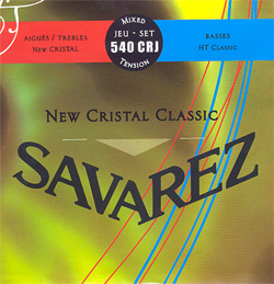 Savarez 540CRJ New Cristal Classic Red/Blue medium-high tension - струны для кл. гитары нейлон в магазине для музыкантов Рок-н-Ролл