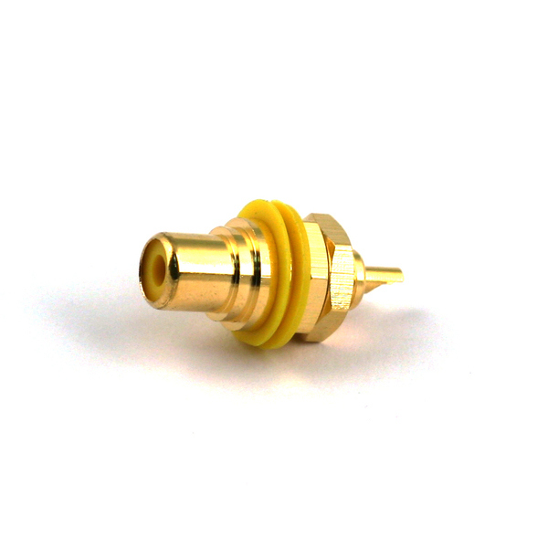 Rean NYS 367-4 - Панельный разъем RCA, желтый изолятор, золоченные контакты в магазине для музыкантов Рок-н-Ролл