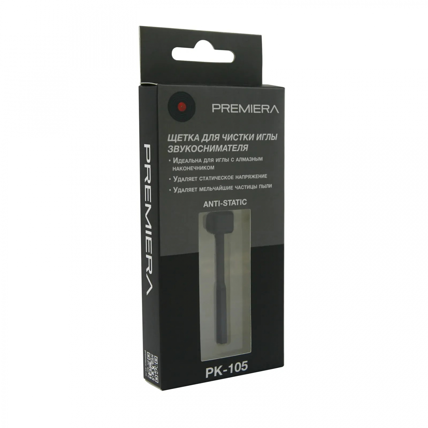 PREMIERA PK-105 - антистатическая щётка из карбонового волокна для чистки иглы звукоснимателя в магазине для музыкантов Рок-н-Ролл