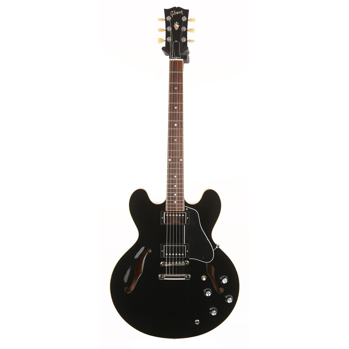 GIBSON ES-335 Vintage Ebony - полуакустическая гитара, цвет черный, в комплекте кейс в магазине для музыкантов Рок-н-Ролл