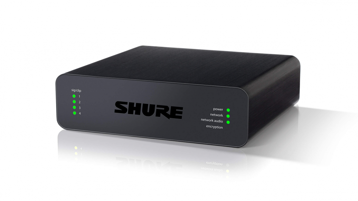 SHURE ANI4IN-XLR - Сетевой аудиоинтерфейс конвертер 4 аналоговых сигналов в Dante, разъемы XLR в магазине для музыкантов Рок-н-Ролл